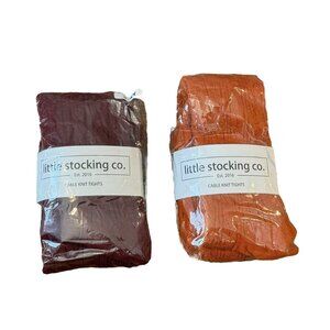 NEW Little Stocking Co Fall Tights Bundle Sz 3-4